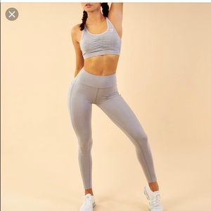 Gymshark aspire light grey leggings size s